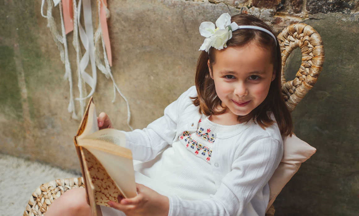 serre tête blanc fleur tenue de cérémonie enfant serretete communion cortège