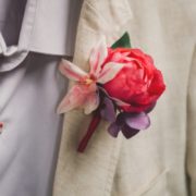accessoire mariage homme noeud papillon violet rose foncé