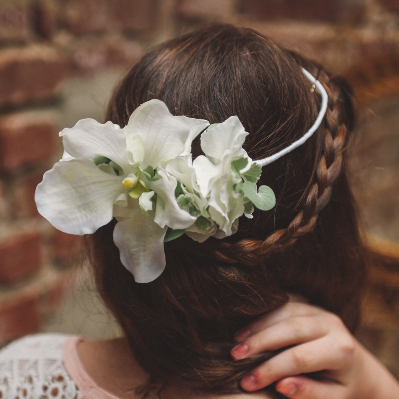 headband floral diadème enfant cérémonie cortège colette bloom