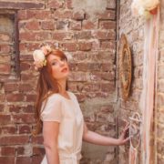 bijou de tête robe Orlane Herbin Style champêtre élégant mariage